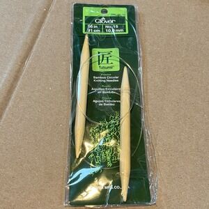 Clover Takumi Bamboo Circular Knitting Needles 36 Inch Size 15 10.0mm 3016/36-15